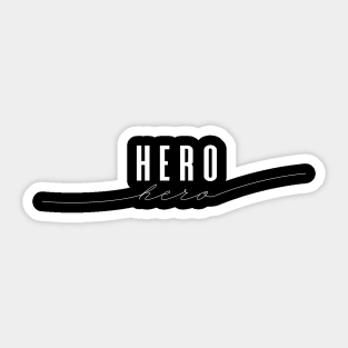 Hero - Elegant Minimal Design Sticker